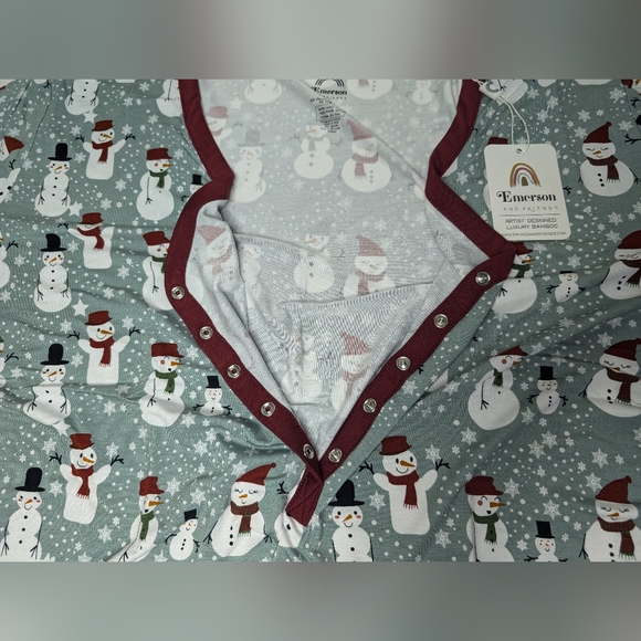 NWT Emerson and Friends Womens 3X Snow People Pajama Top - Picture 6 of 9